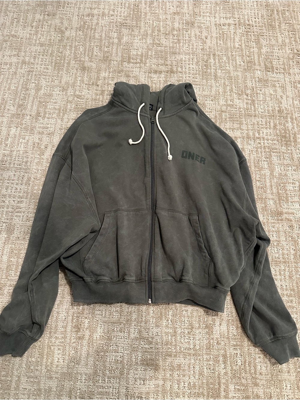 Oner Active Raw Lounge Oversized Zip Hoodie